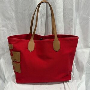 Tory Birch Canvas Tote EUC